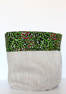 Cache-pot en tissu modèle Kumasi XL promo ©Matucana