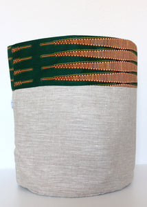Cache-pot en tissu modèle Asamankese XL promo ©Matucana
